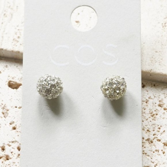 COS Crystal Ball Studs Earrings - Picture 1 of 2